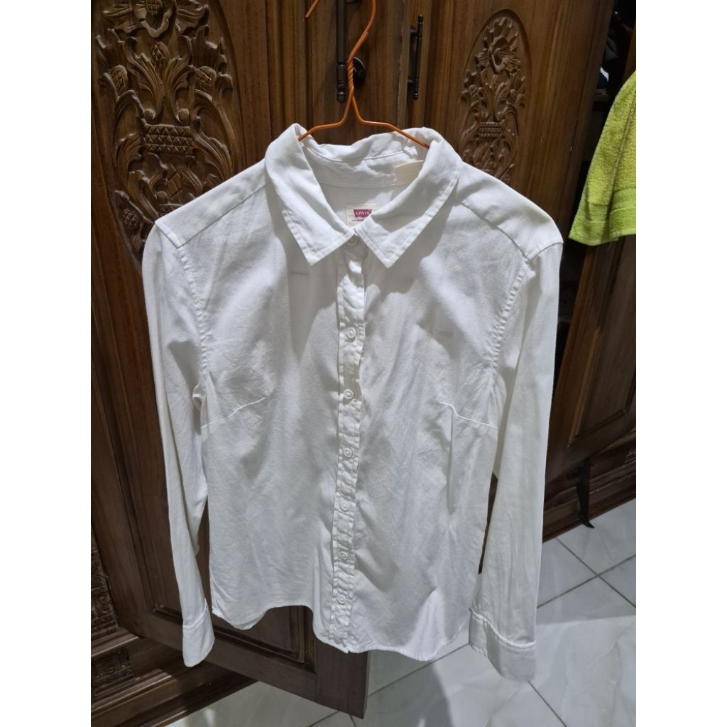 Levis kemeja putih white oxford preloved