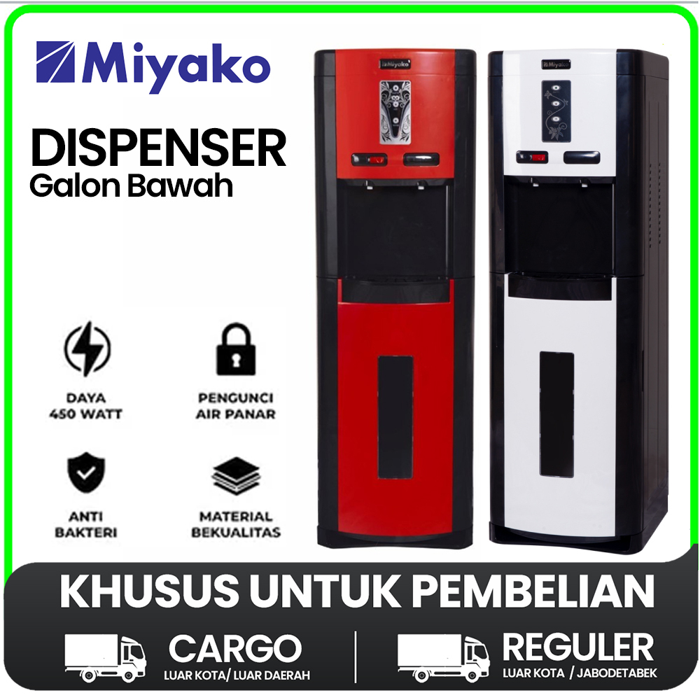 [KHUSUS CARGO] DISPENSER MIYAKO GALON ATAS/MIYAKO GALON BAWAH WD 389/WDP 200/WDP 300 Harga Hemat Kua