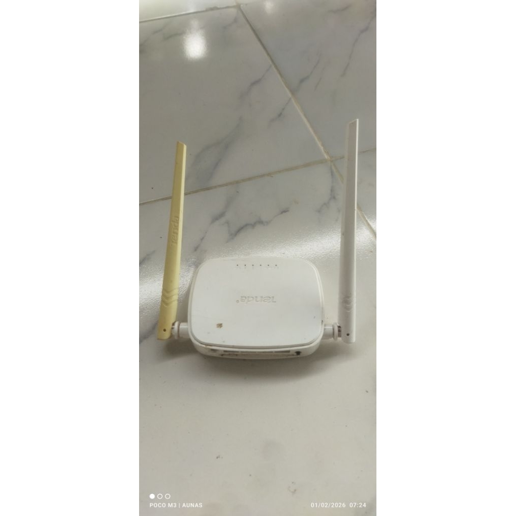 Router Tenda N301 Versi 2.1 bekas mati total kenap Petir tanpa adaptor