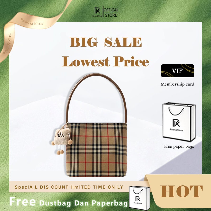 [Roan & Kloss] Shoulder Wanita Sling Bag Wanita Import Tas Bahu Wanita—Free Dustbag+Paperbag