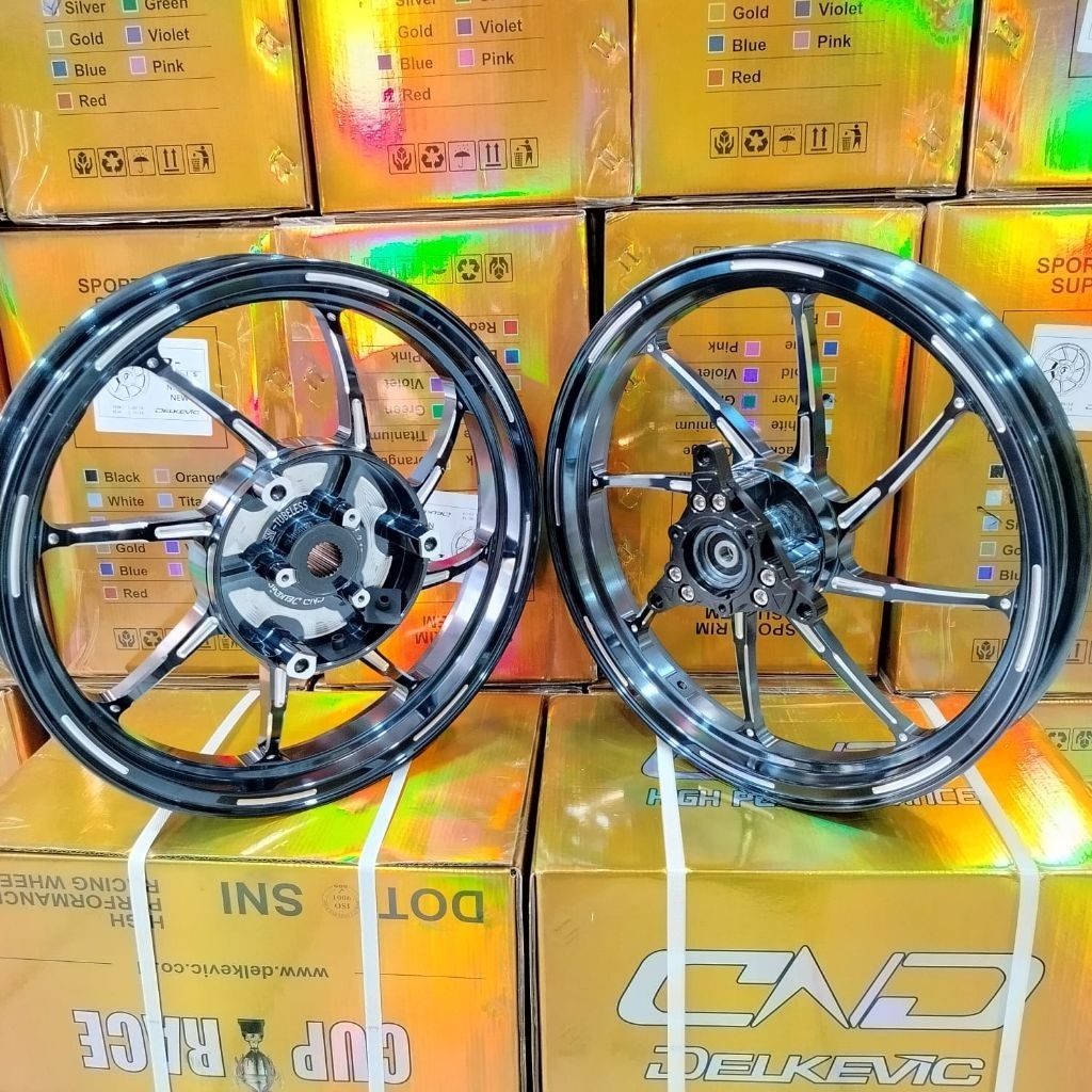 Velg Delkevic M8 Ring 17 untuk Nmax New, Turbo, Nmax Old