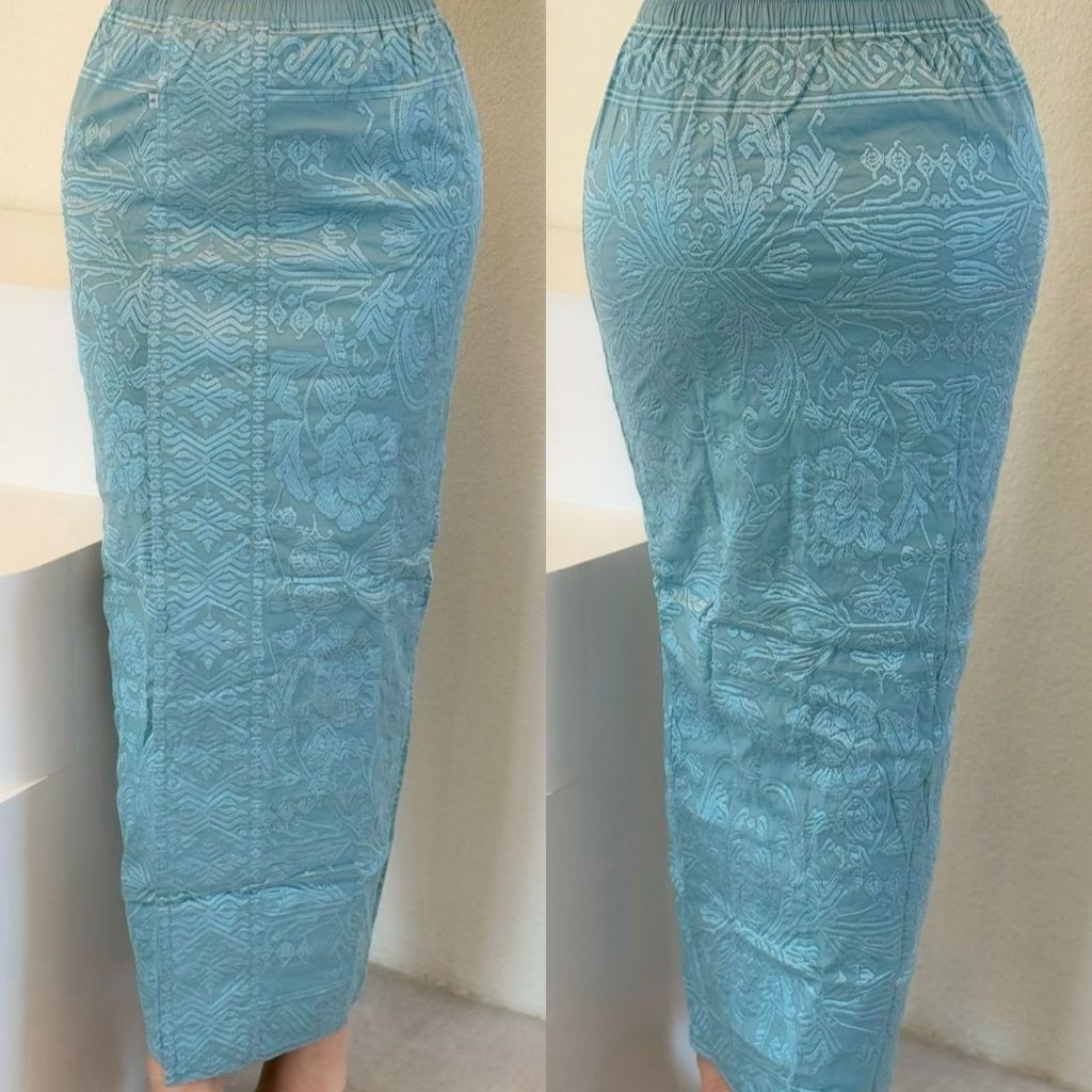 Kamen Jadi Bordir katun strait motif alam ready M L XL XXL jumbo5L busana adat bali wanita