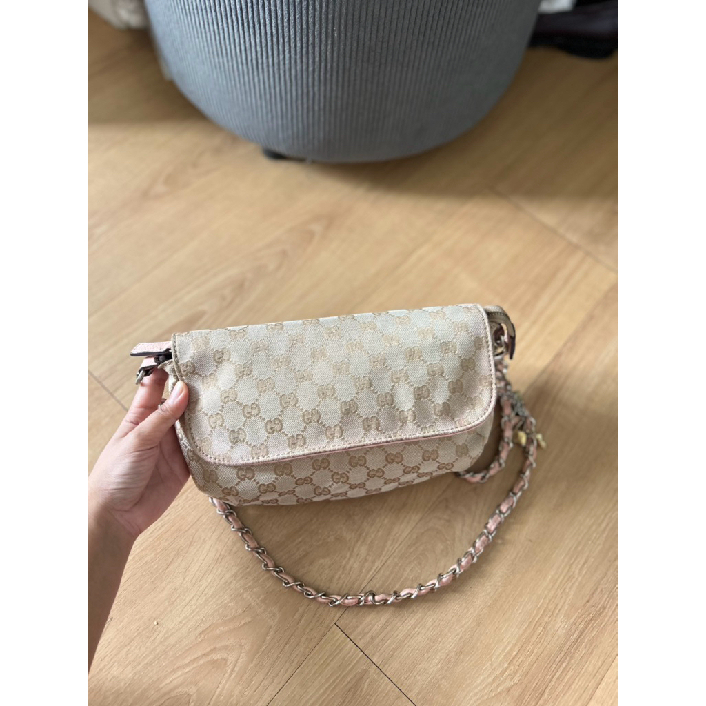 Preloved Gucci Vintage GG Canvas Sling Bag