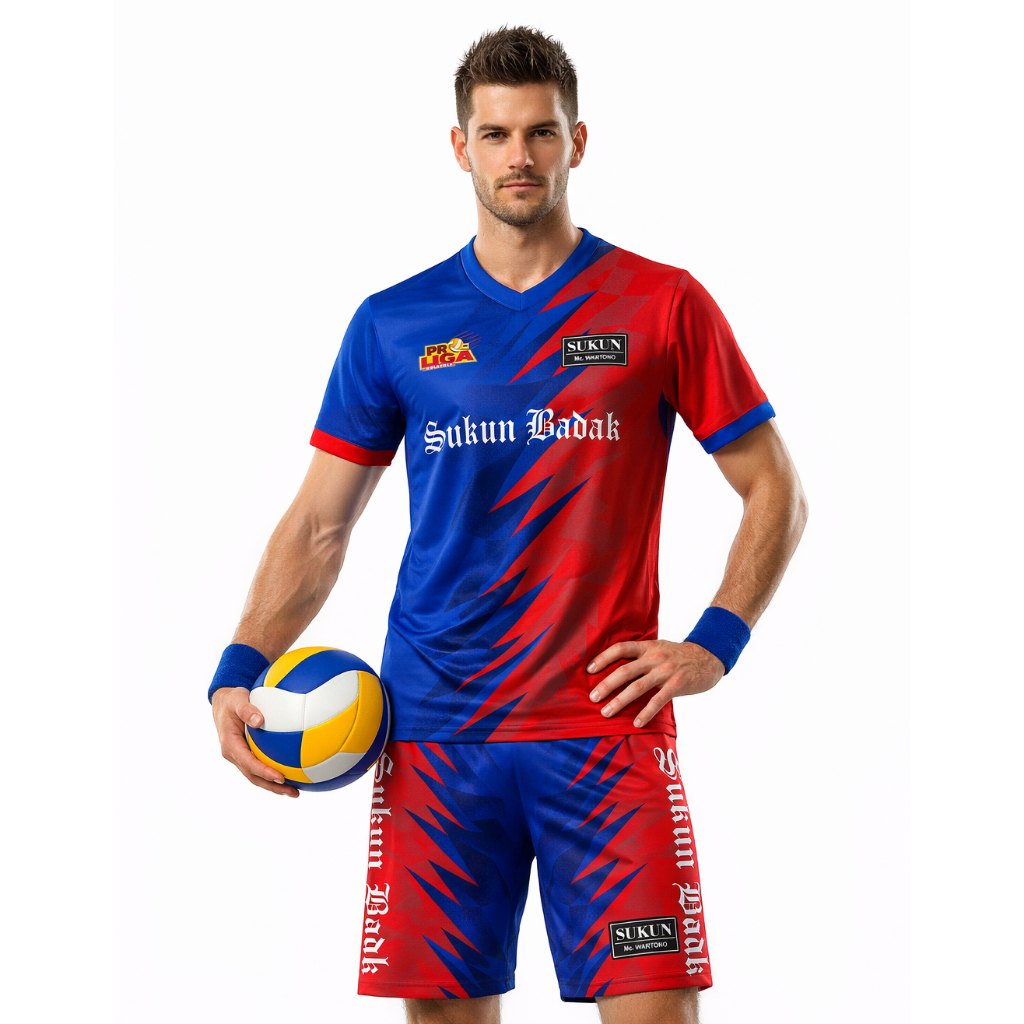 Setelan Baju Celana Voli Kudus Sukun Badak Proliga Men 2026