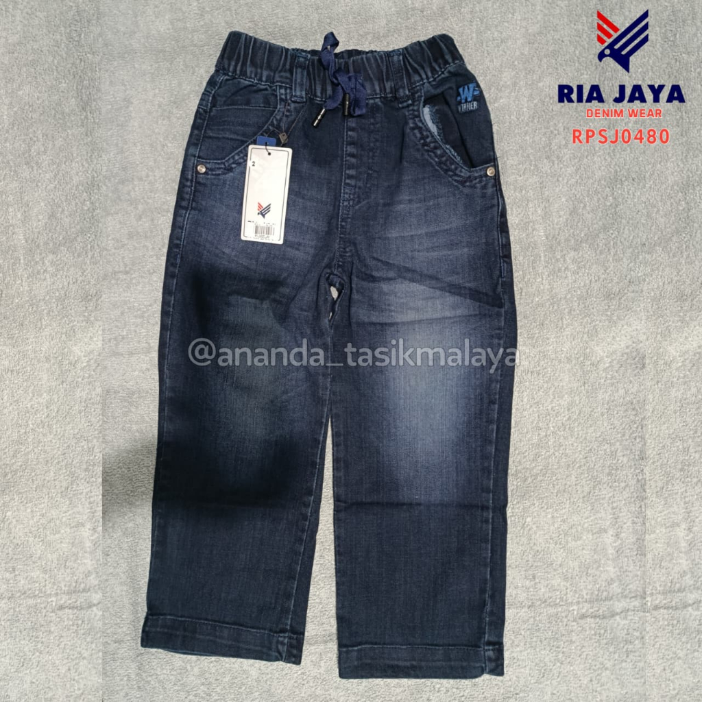 Ria Jaya - Celana Panjang Jeans Skena Anak Laki-laki 4th - 17th RPSJ0480 //  Celana Panjang Jeans Sk