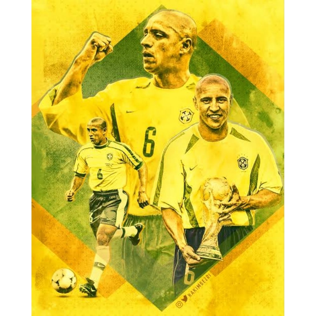 Futura Unique Football Soccer Card, Roberto Carlos Brazil