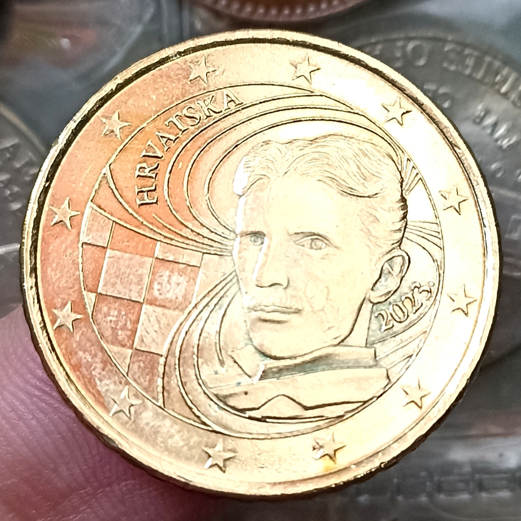 Koin Kuno Kroasia / Croatia 50 Euro Cents - Nikola Tesla