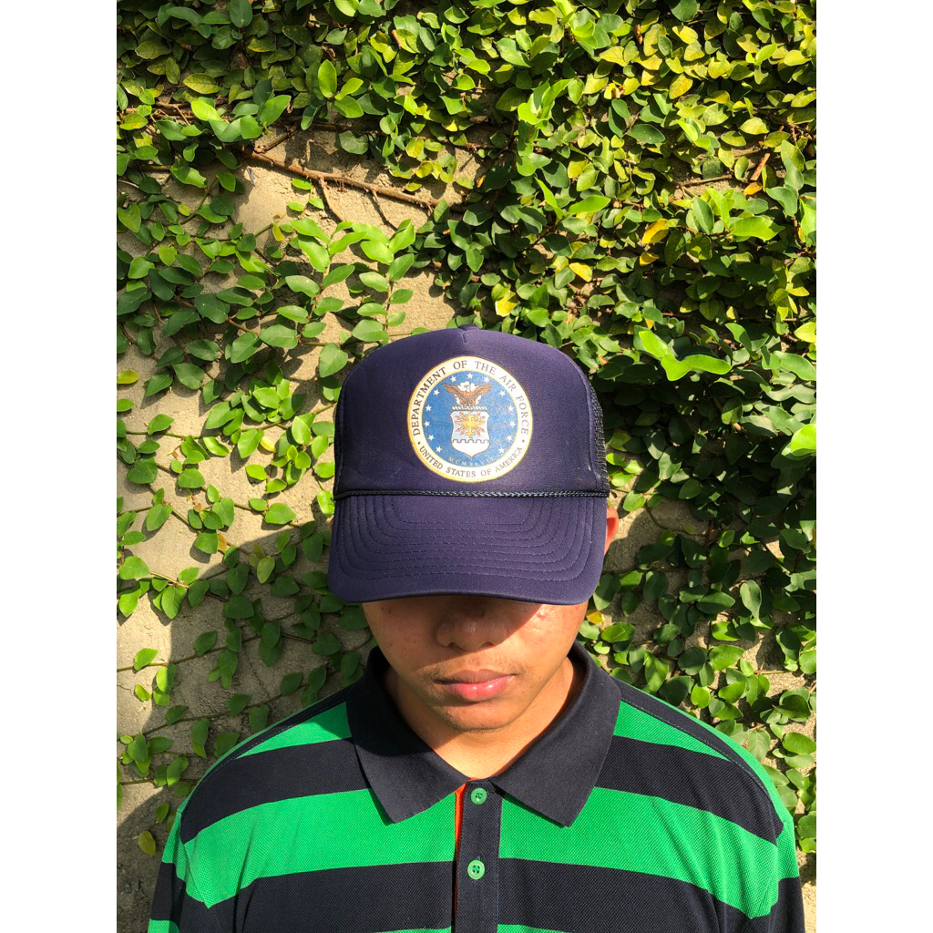 Topi Trucker Vintage: Department of the Air Force – Klasik