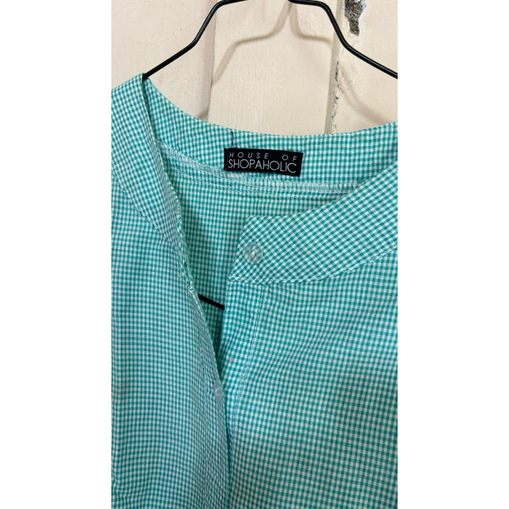 BLOUSE HOUSE OF SHOPAHOLIC MINT PRELOVED