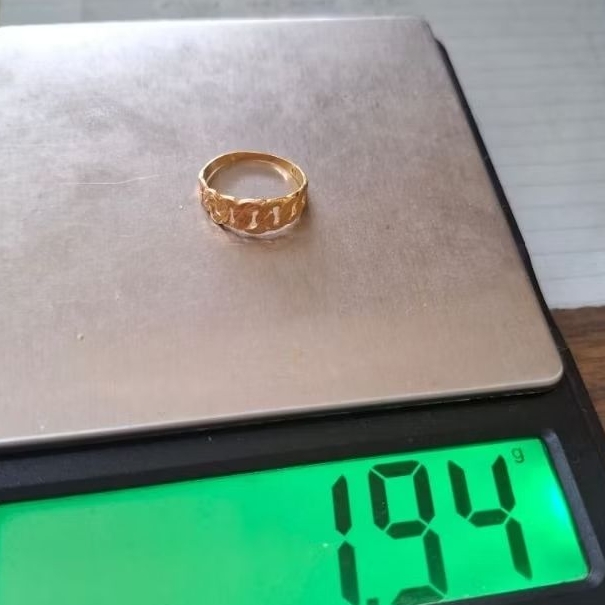 cincin rante - emas 22k - kadar 700- harga discont.