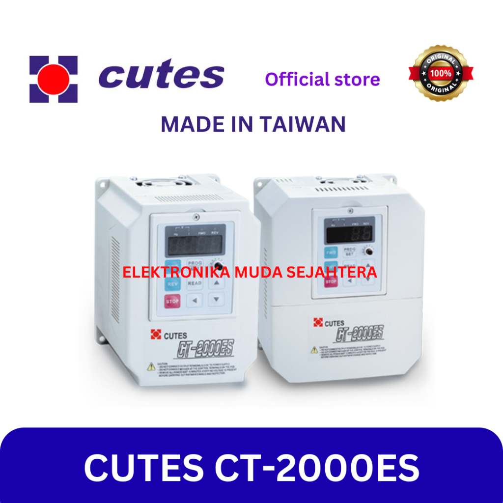 CUTES CT-2002ES-A75 0,75KW / 1HP 220V / VFD / VSD / INVERTER CUTES MADE IN TAIWAN