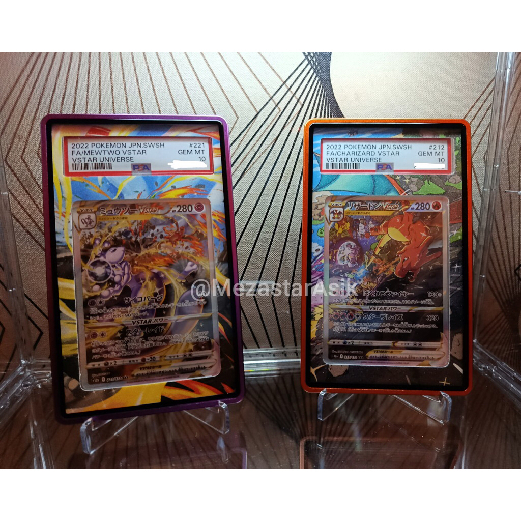 PSA 10 - Sequential MEWTWO VSTAR dan CHARIZARD VSTAR 2022