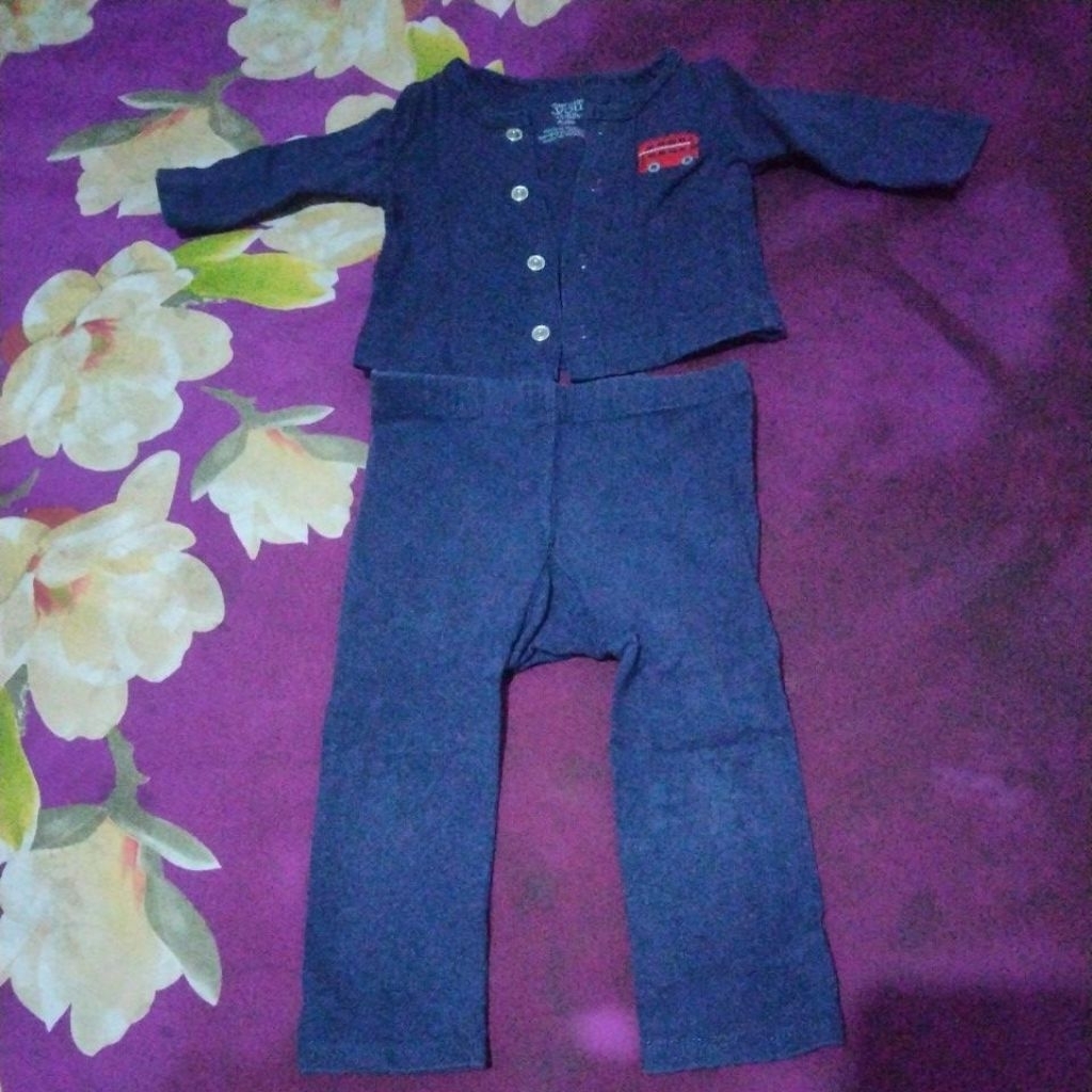 Baju setelan bayi cowok baru lahir preloved