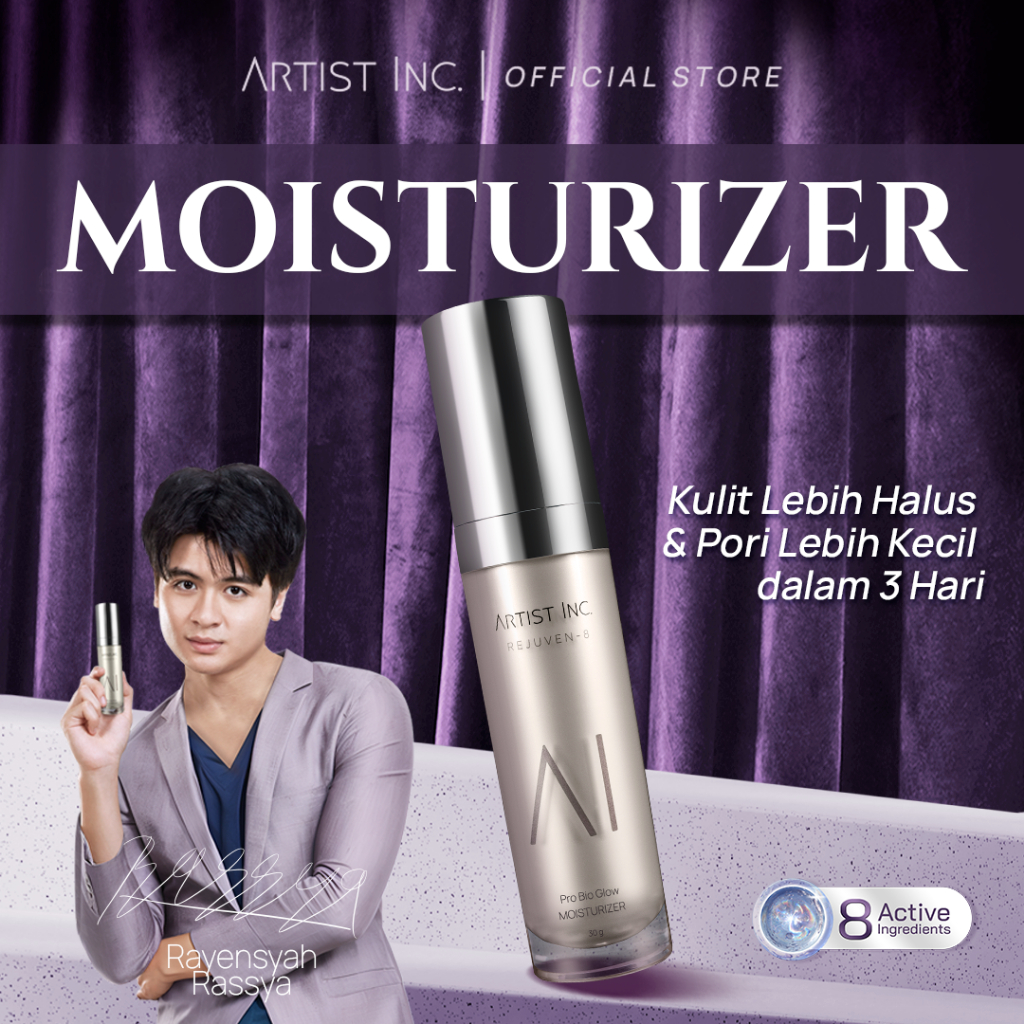 [DISCOUNT up to 50%] ARTIST INC. REJUVEN-8 Moisturizer – Pro Bio Glow Moisturizer Pelembab Wajah den