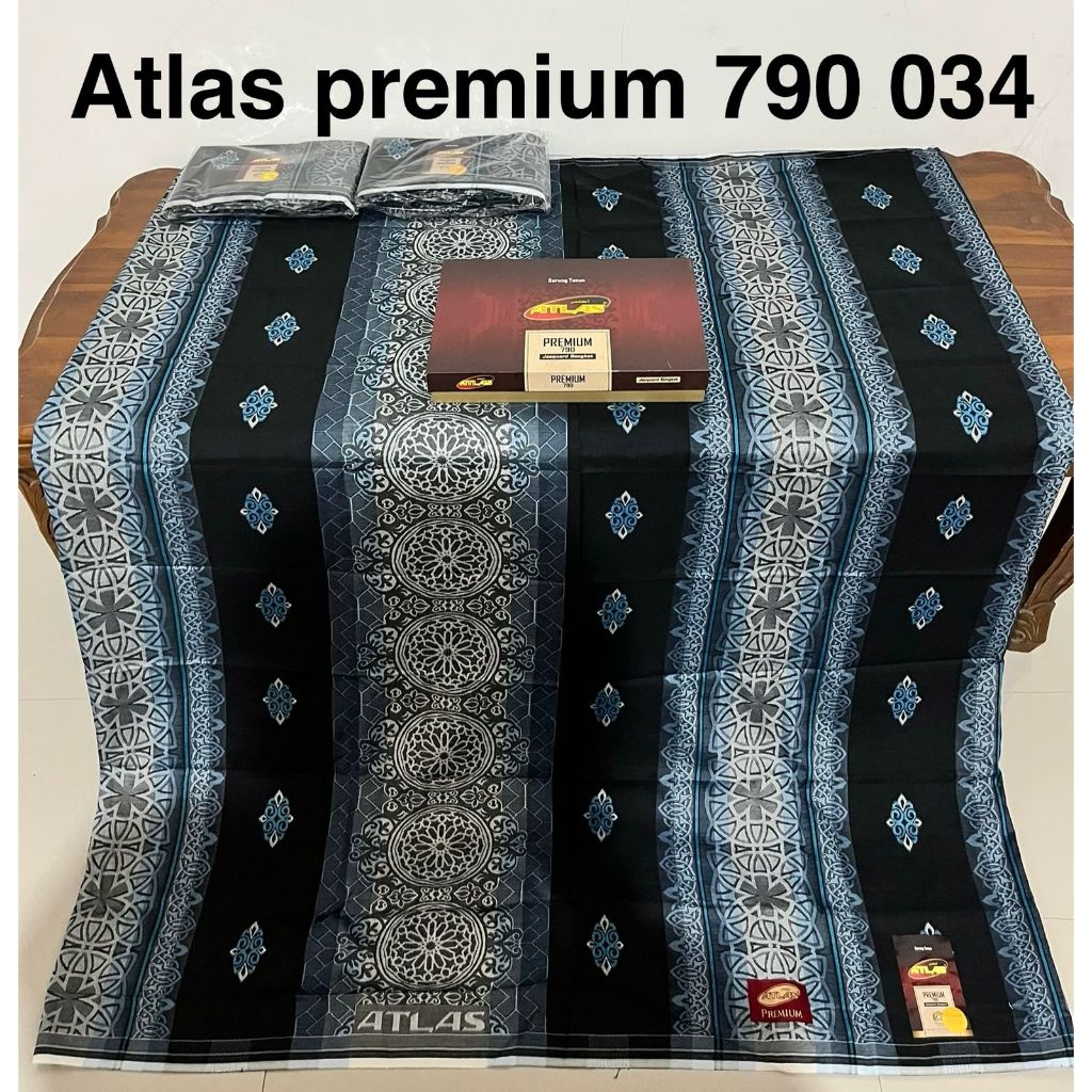 SARUNG ATLAS SUPER PREMIUM 970 MOTIF JAGUARD SONGKET GOLD