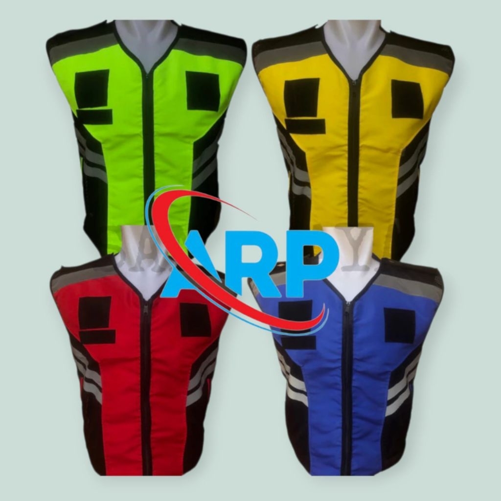 rompi taslan safety polos ,rompi touring rompi satpam rompi polisi polos