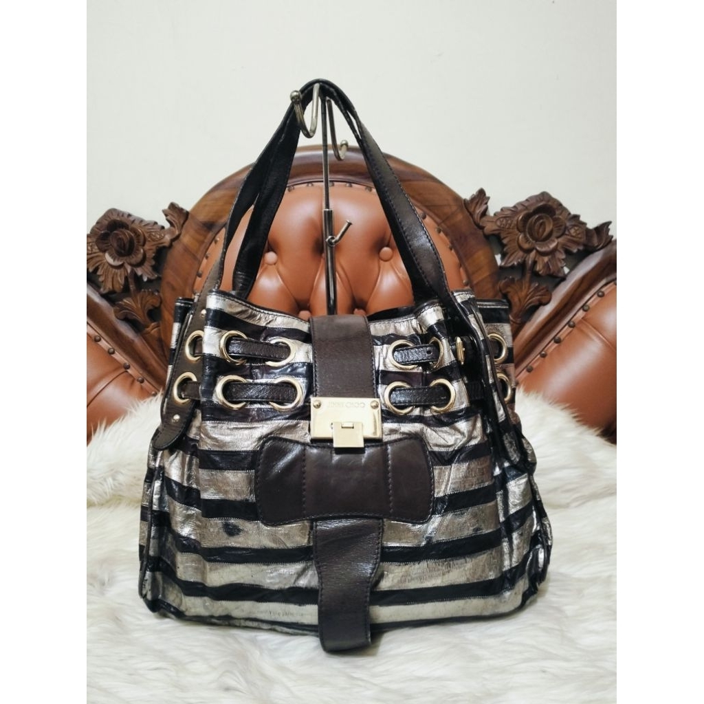 Jimmy Choo Patent Leather Shoulder Bag