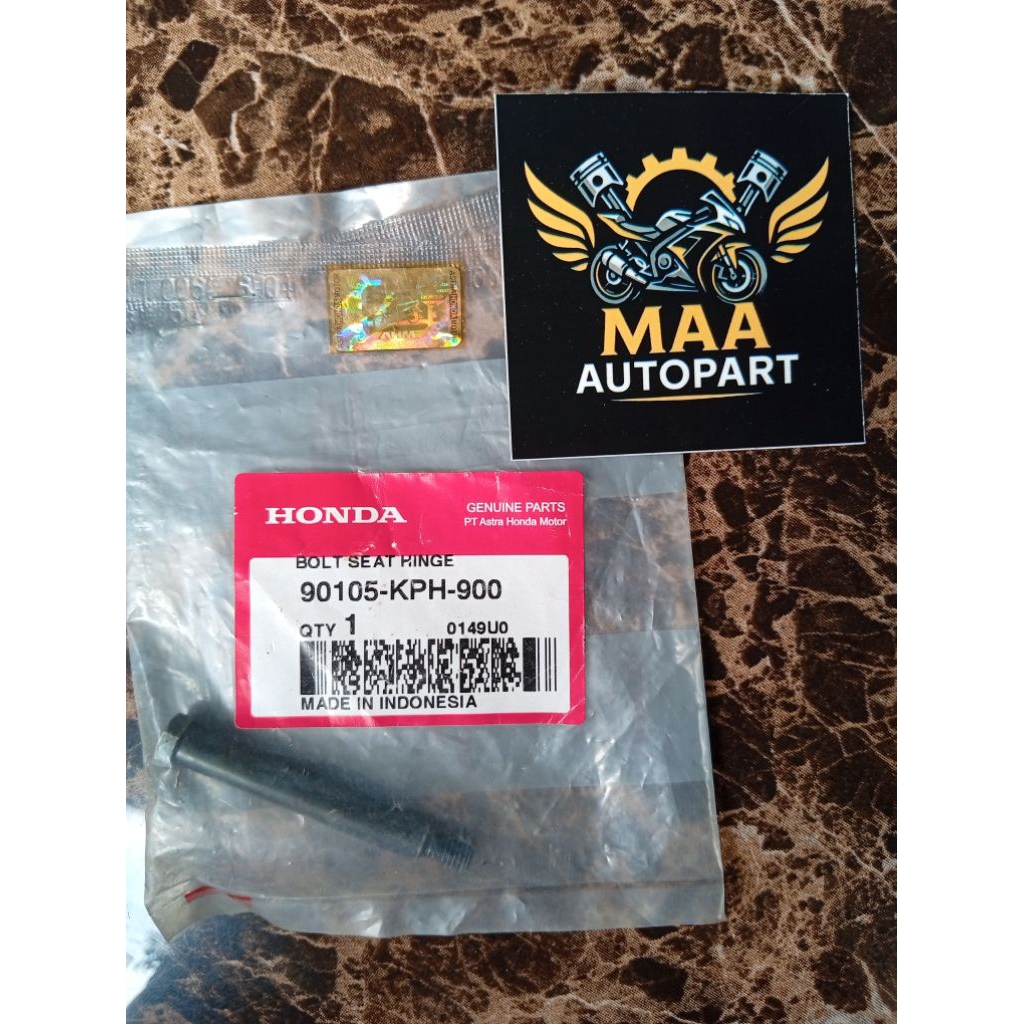 Bolt Seat Hinge Baut Engsel Jok Karisma Supra X Vario 110 Vario Techno 125 90105KPH900 Asli