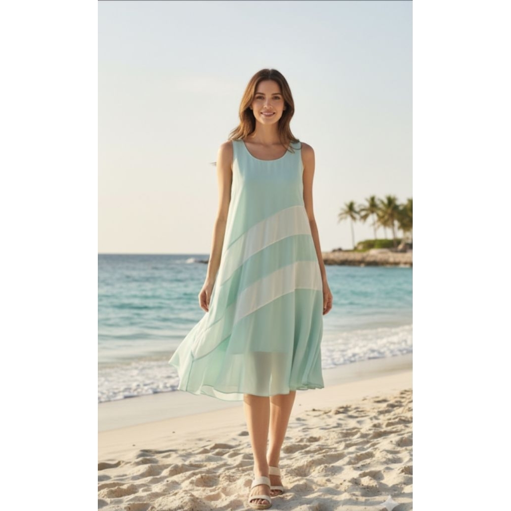 baju wanita preloved hijau tosca