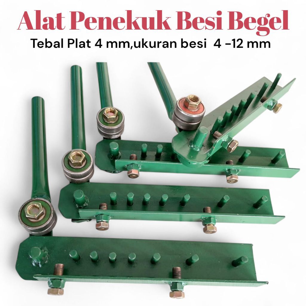 Alat Penekuk Besi begel 4 -12 mm Kuat Mudah dan Praktis untuk besi beton polos ulir dan strip plat.b