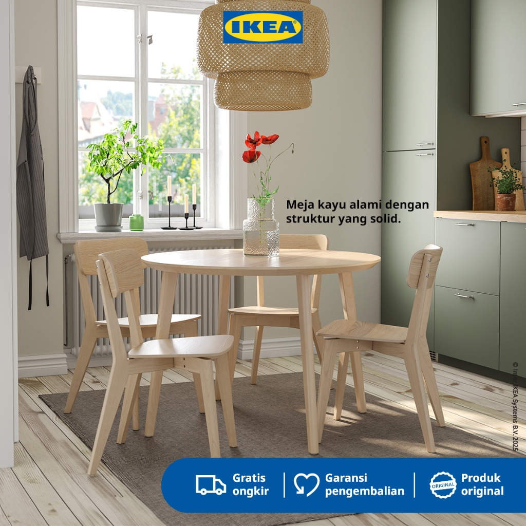 IKEA LISABO Meja Makan Bulat Serbaguna 105cm