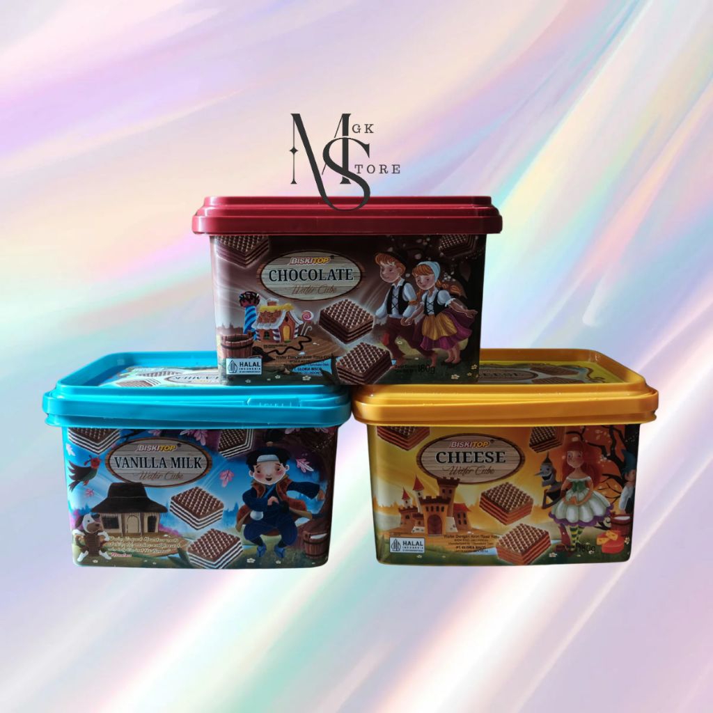 BISKITOP WAFER CUBE 1 KALENG
