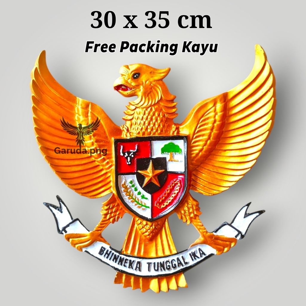 Lambang Garuda Pancasila Hiasan Dinding Lambang Burung Garuda Ukuran 30x35cm
