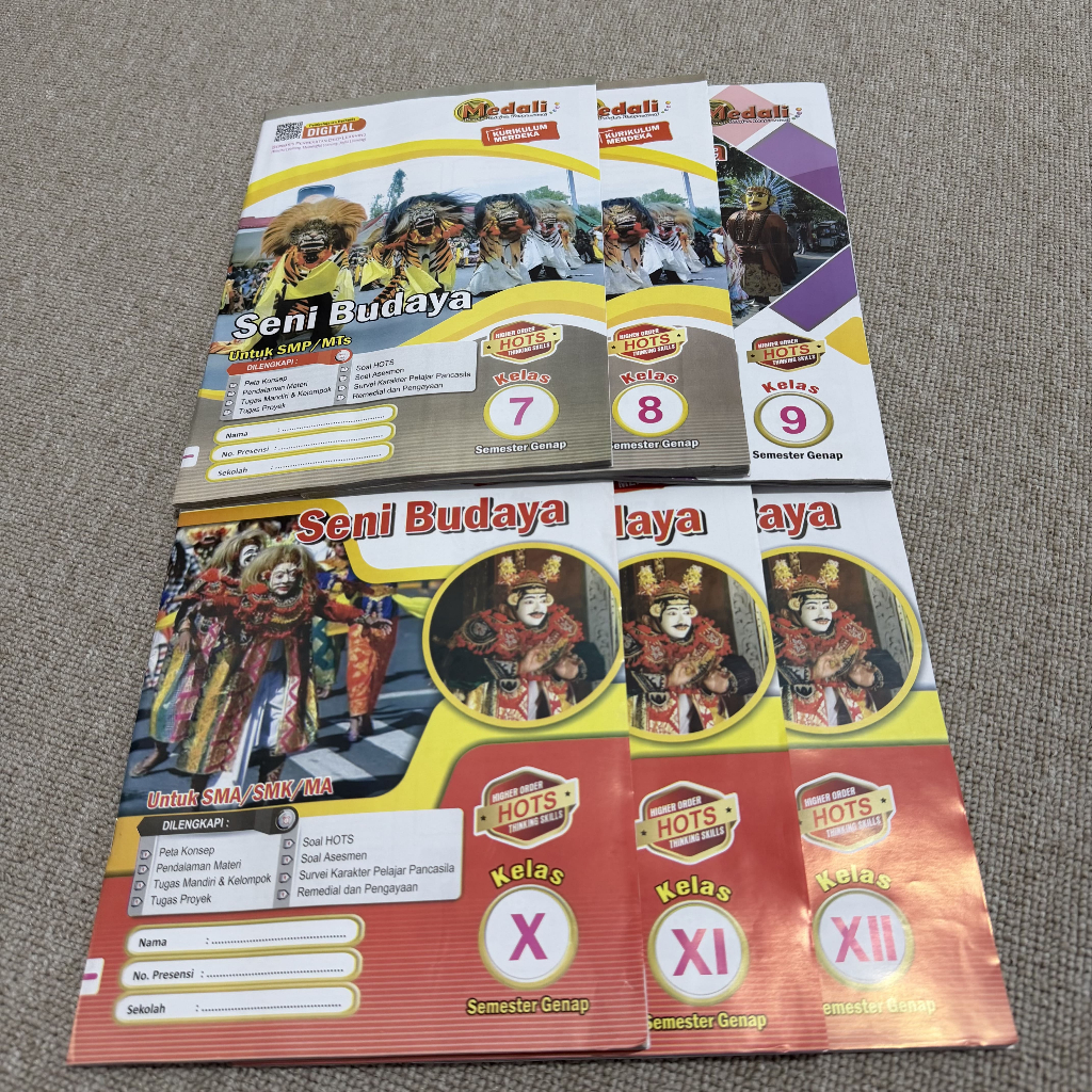 Buku LKS Seni Budaya Kelas 7-12 SMP/MTs/SMA/SMK/MA Semester Genap Kurikulum Merdeka