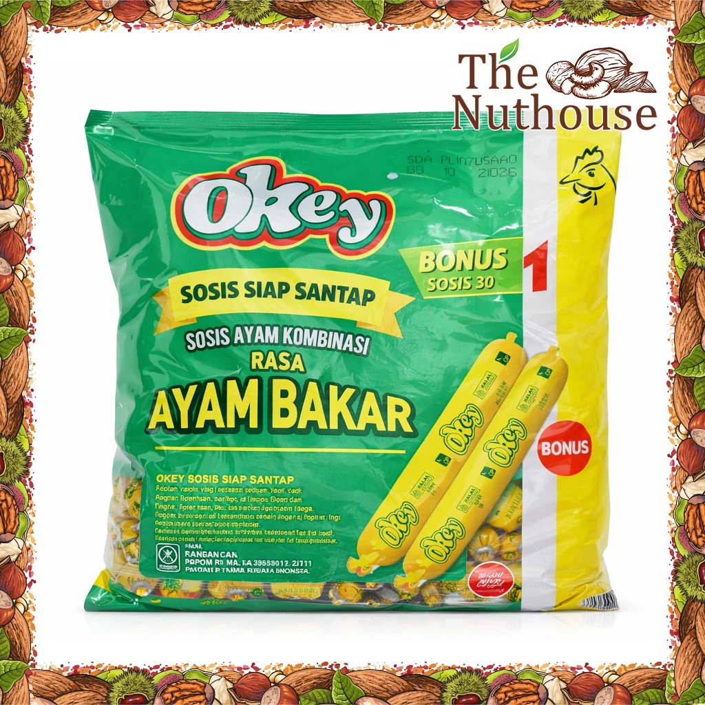 OKEY Sosis Rasa Ayam Bakar Siap Makan isi 30pcs