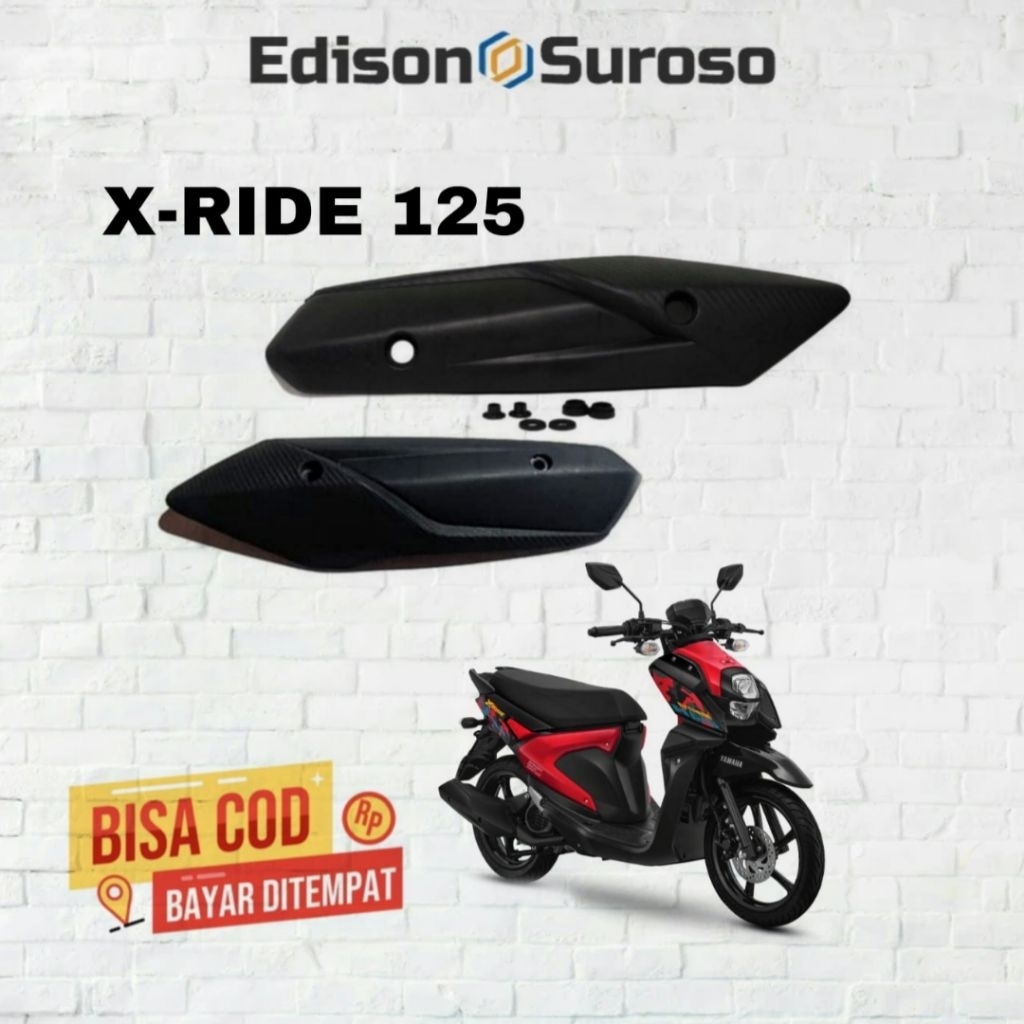 TUTUP TAMENG COVER KNALPOT XRIDE 125 YAMAHA X-RIDE 125 BAHAN TEBAL