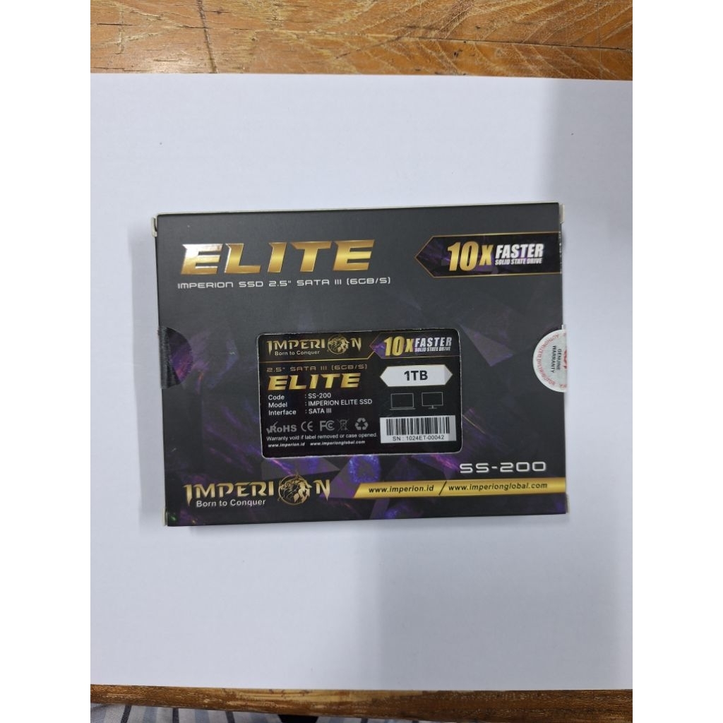 SSD 2.5" SATA 1TB IMPERION RESMI 3 TAHUN