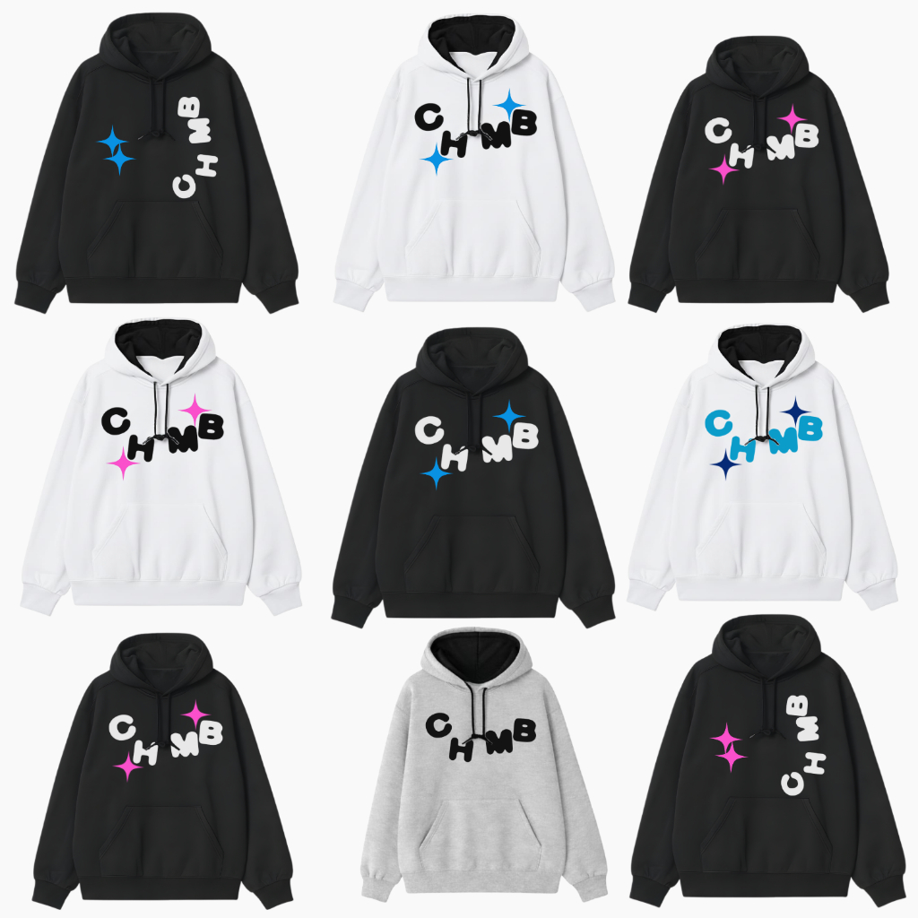 Chambre Delavain Shooting Love Navy Grey White Black Chamberdelevain Hoodie Boxy | CHMB Collection |