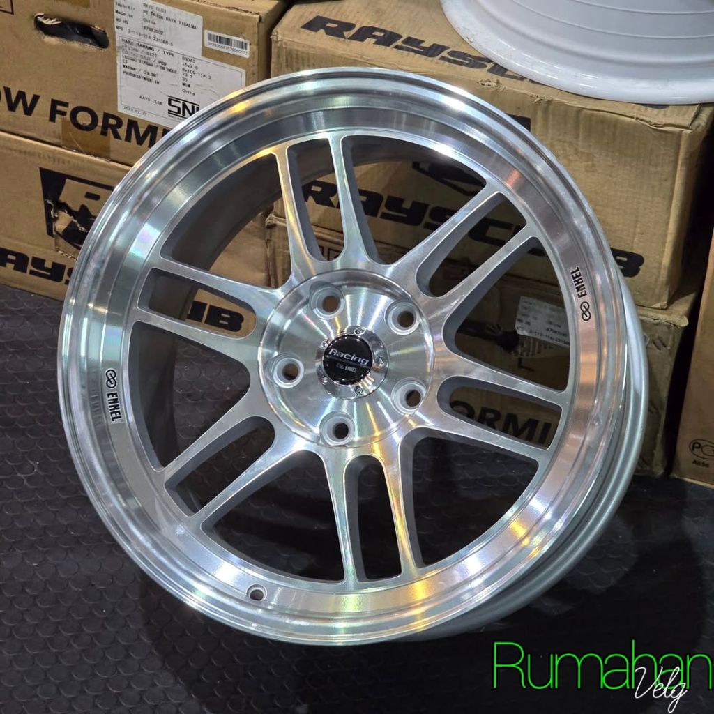 velg bmw ring 18 enkei rpf1 flow forming pcd 5x120 lebar 8,5 - 9,5 velg racing bmw r18 velg bmw e46 