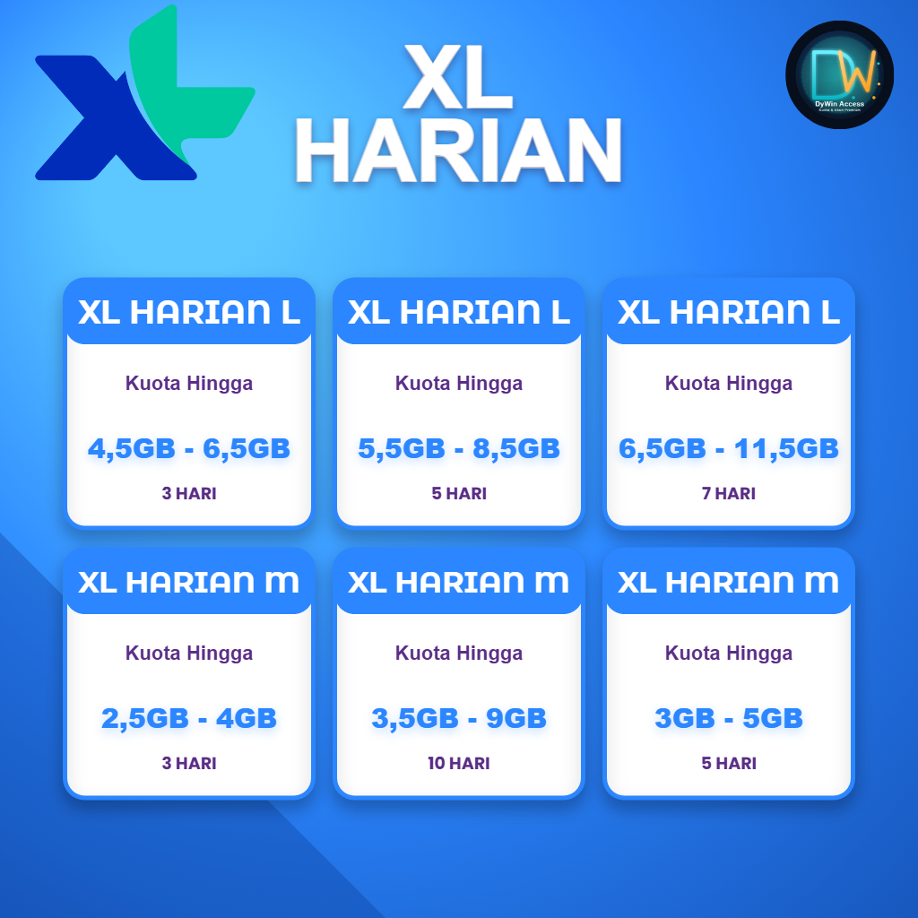 PAKET DATA INTERNET XL HARIAN JUMBO| HARGA TERBAIK