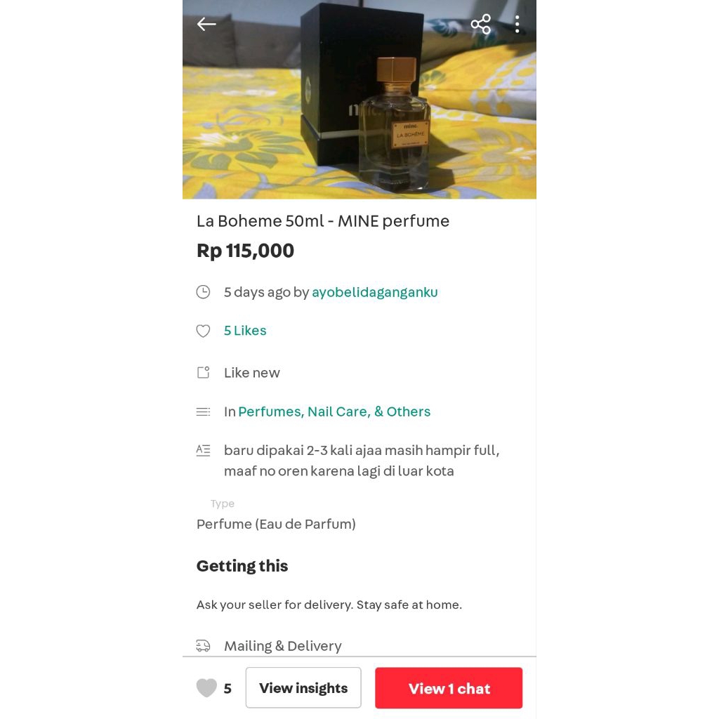 la boheme mine perfume