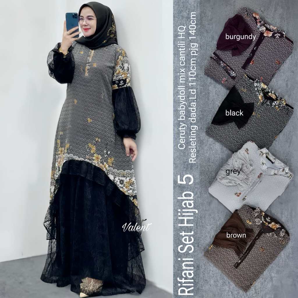 Rifani Set Dress Hijab by Valent