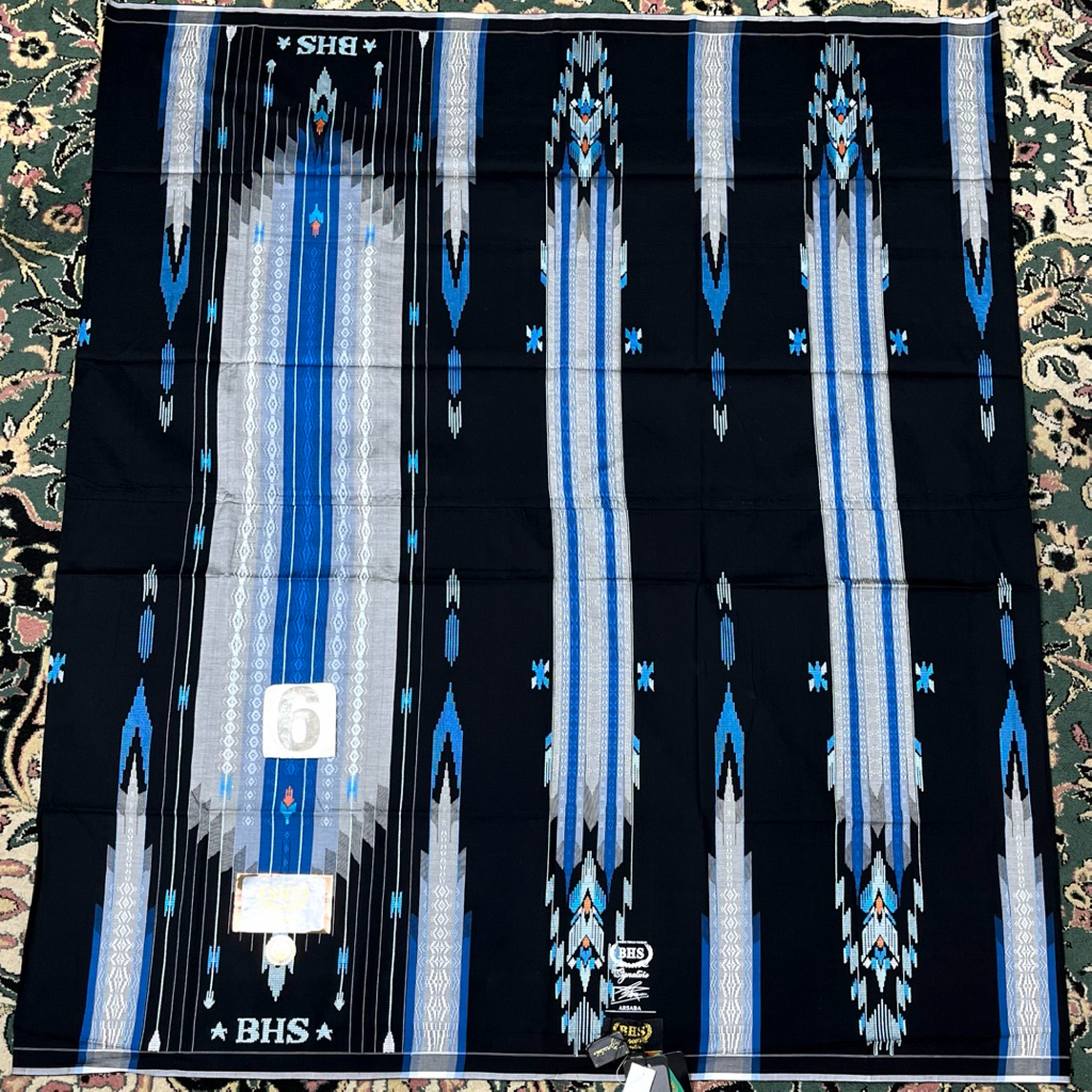 SARUNG BHS SIGNATURE GOLD  S77 SGC 6 HITAM BIRU