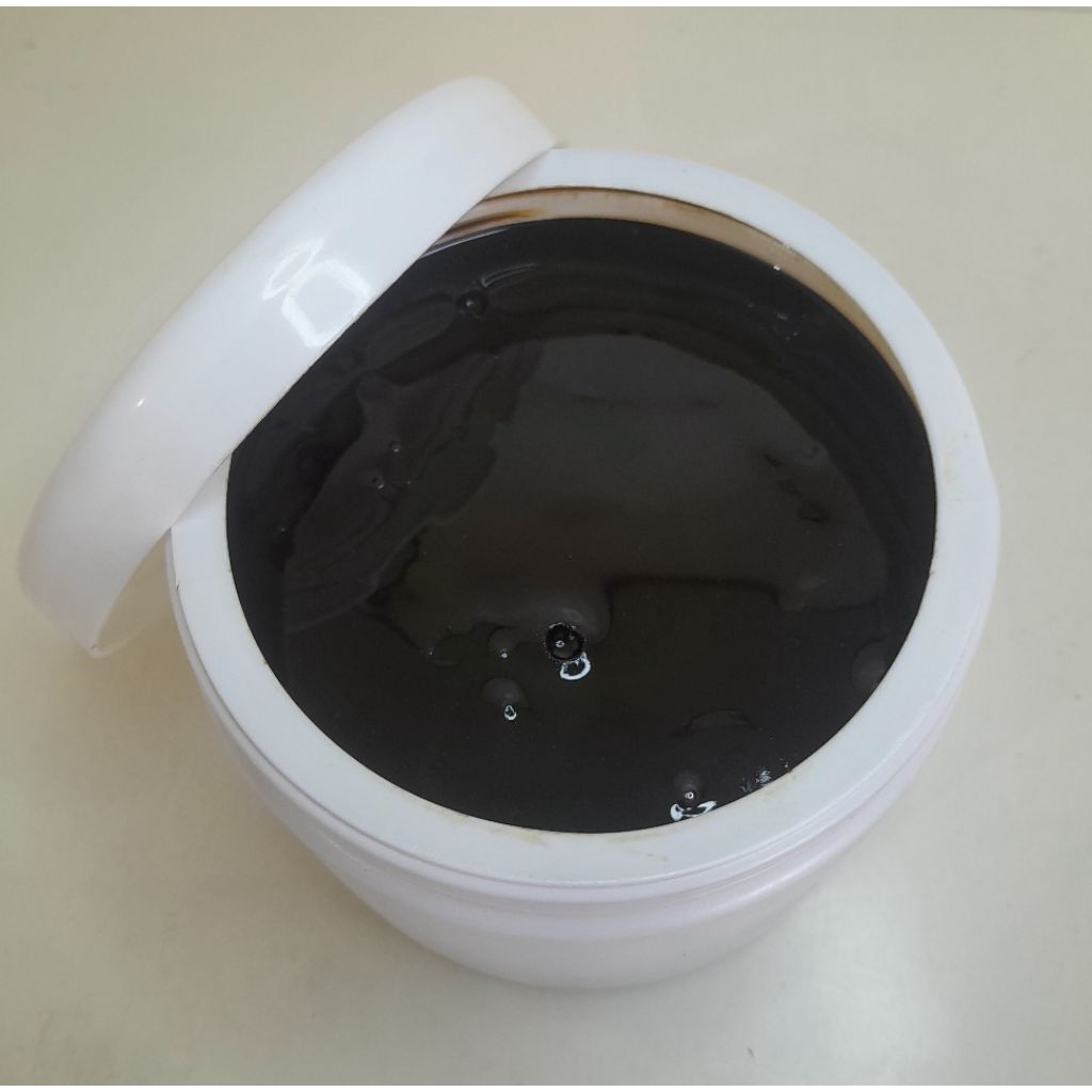 Dempul/Lem Getah Damar untuk kapal kayu dan Furniture 450gr Kode D1 warna Hitam Semi doff  kwalitas 