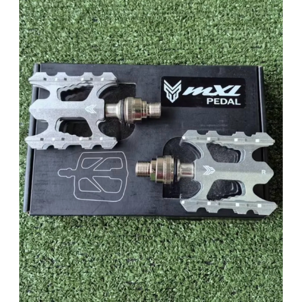 Pedal MXL Sepeda Lipat MTB Road Bike QR 026 Alloy Stainless Silver