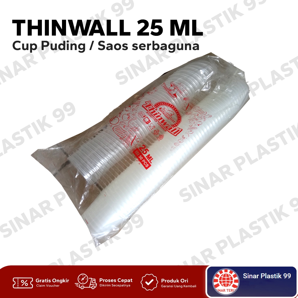 [50 Pcs] Cup Sauce/ Cup Sambal Plastik
