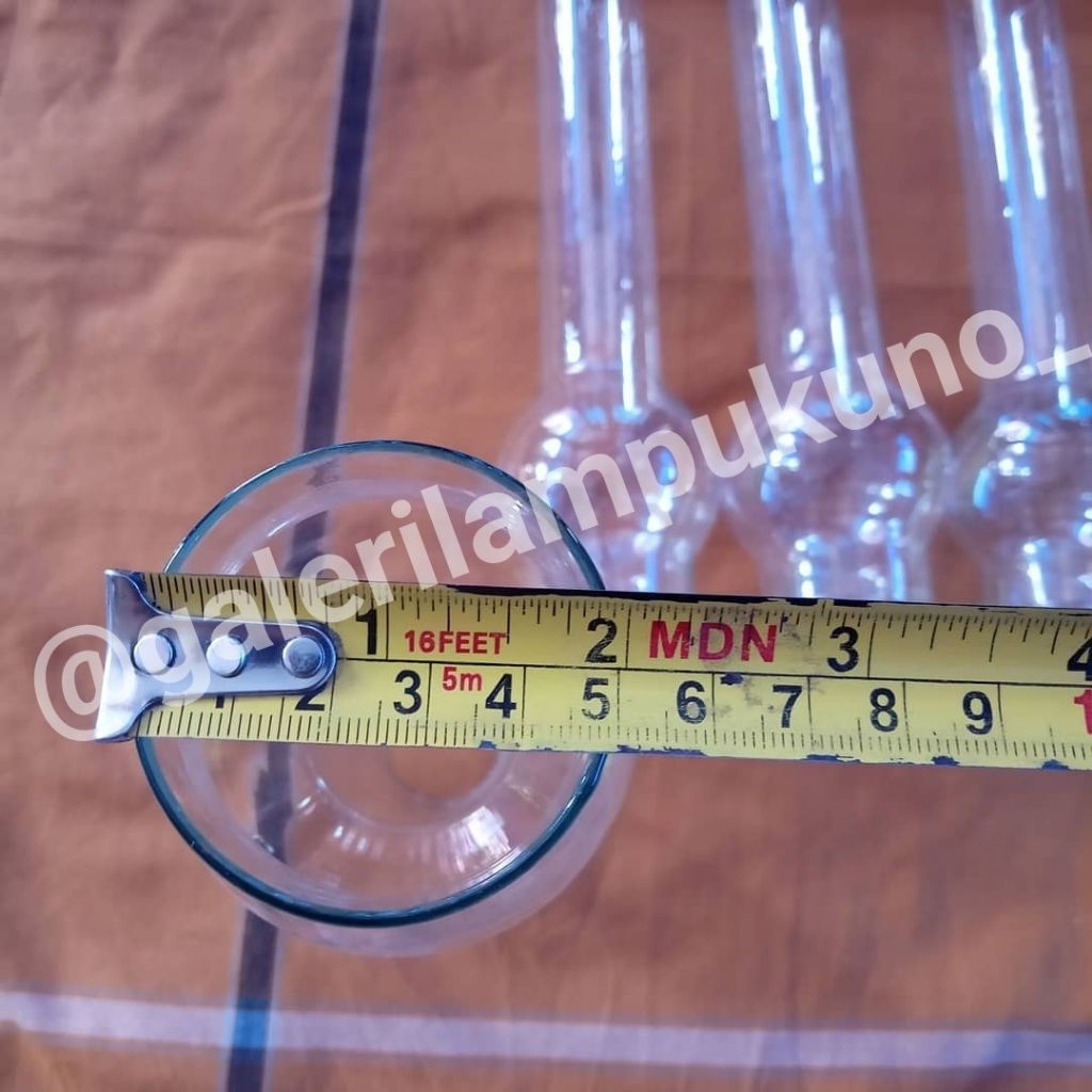 Apapuuuun Semprong Kaca Lampu Minyak Diameter 5Cm Tinggi 25Cm Sparepart Lampu Minyak Kuno Antik