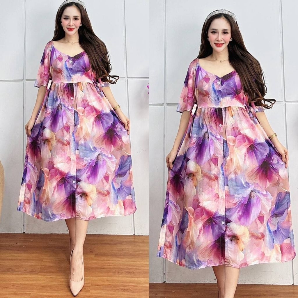 DRESS SABRINA DASTER RAYON WANITA MODEL TERBARU 2026