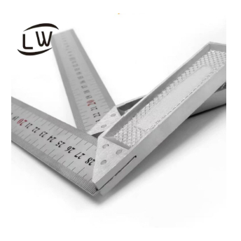 PENGGARIS SIKU BENTUK L BESI TUKANG RULER MISTAR 300MM / 30CM