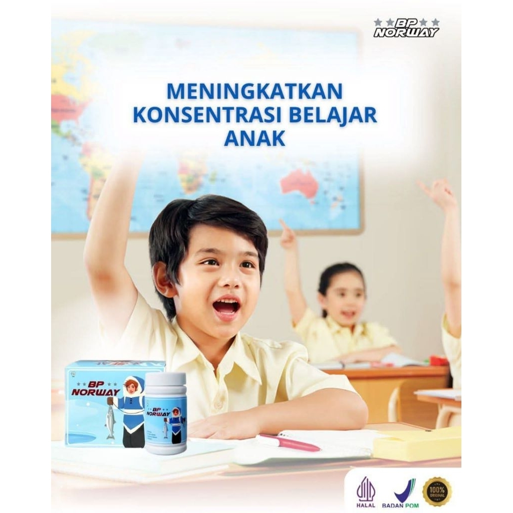 BP Norway Minyak Ikan salmon untuk kecerdasan anak
