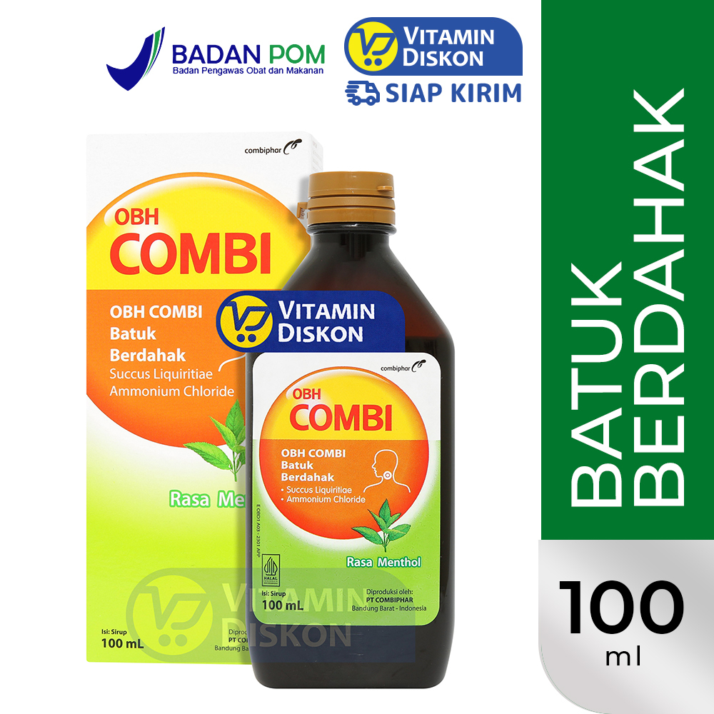 OBH COMBI BATUK BERDAHAK MENTHOL | OBAT BATUK BERDAHAK, SAKIT TENGGOROKAN, BATUK KERING, ANTI RADANG