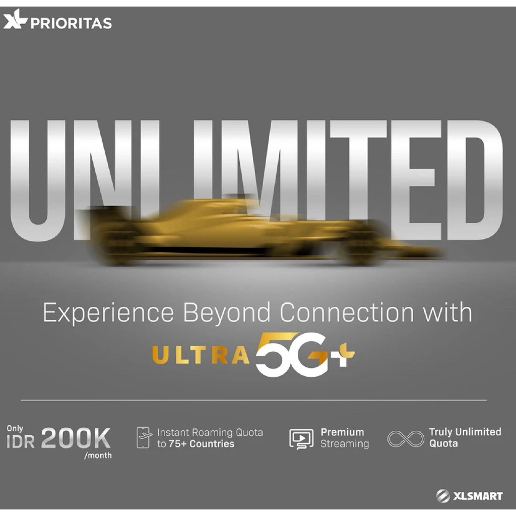 XL PRIORITAS UNLIMITED 5G+ 1Bulan