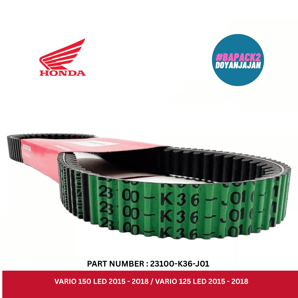 Vanbelt V-Belt Only CVT Kode K36 Original Untuk VARIO 150 LED 2015 - 2018 / VARIO 125 LED 2015 - 201