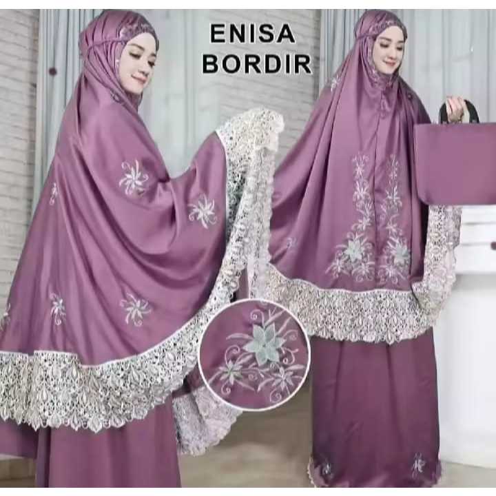 MUKENA DEWASA ENISA LUNA MAYA RENDA BORDIR
