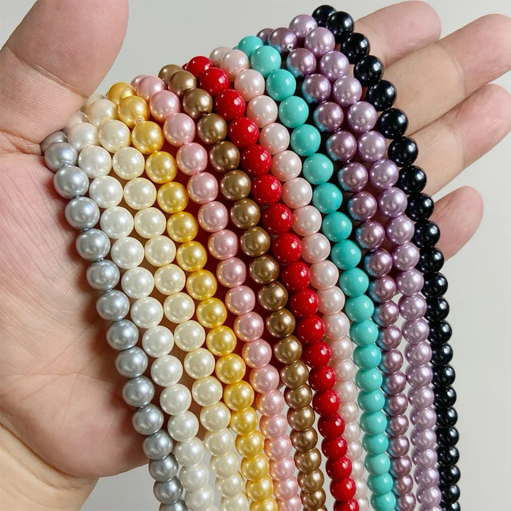 mutiara ringan/mutiara/mutiara manik manik/mutiara ukuran 6mm/per 10 gram/ Kualitas Premium