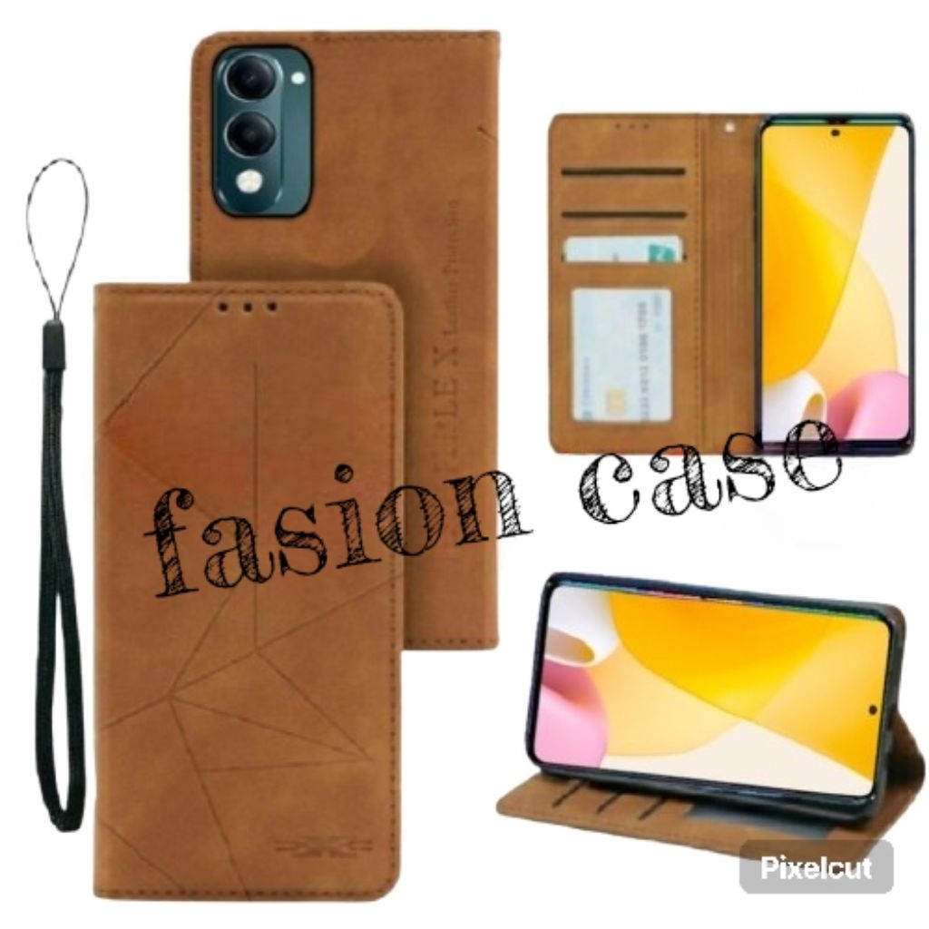 Case Dompet Hp Motif VIVO Y04S VIVO Y04 VIVO Y400  Case Dompet Motif Leather Wallet Kulit Casing Dom